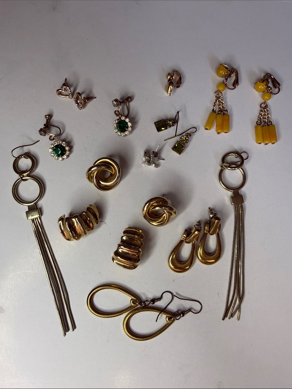 Gold-Tone Women's Jewelry Set - Mixed Earrings Collection